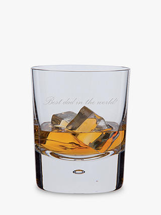 Dartington Crystal Personalised Exmoor Old Fashioned Whisky Glass (Single), Palace Script Font