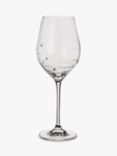 Dartington Crystal Personalised Glitz Wine Glass (Single), 330ml, Palace Script Font