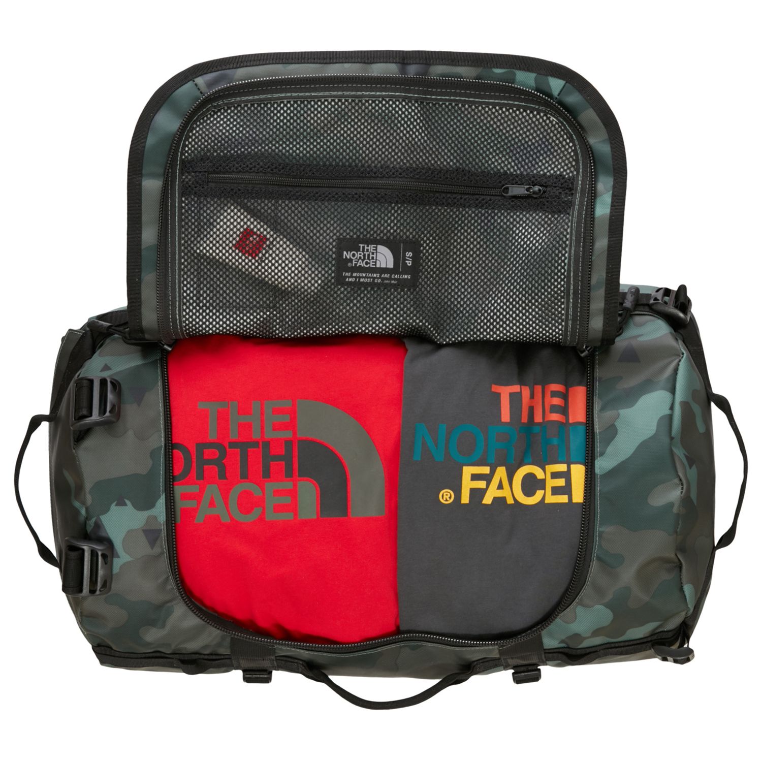 The North Face Base Camp Duffle Bag Small Camouflage At John Lewis Partners