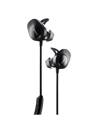 Bose SoundSport Sweat & Weather-Resistant Wireless In-Ear Headphones With Bluetooth/NFC, 3-Button In-Line Remote and Carry Case, Black