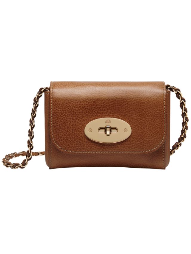 Mulberry New Lily Mini Leather Shoulder Bag, Oak