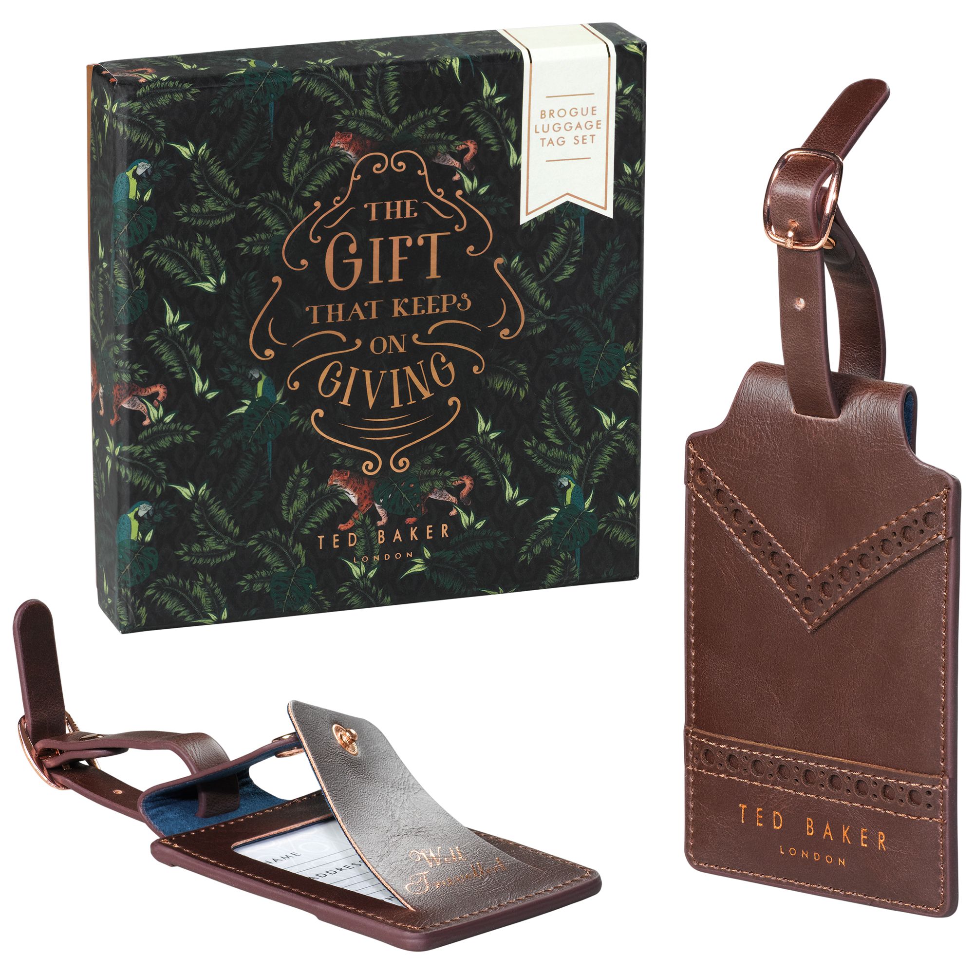 ted baker luggage tag set