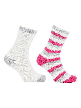 John Lewis Glitter Fluffy Ankle Socks