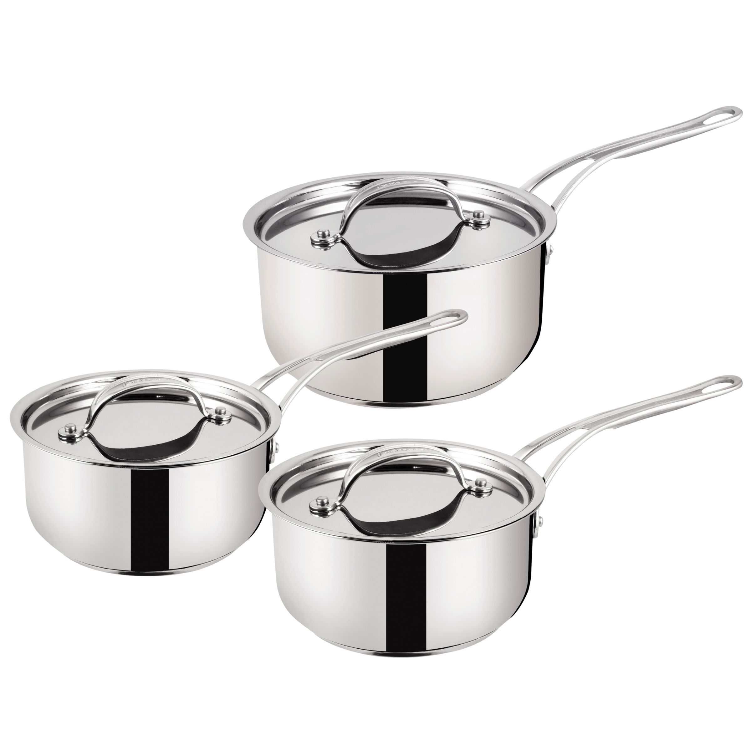 Jamie Oliver By Tefal Ingenio Induction Frypan 3 Piece Set In Stainless  Steel