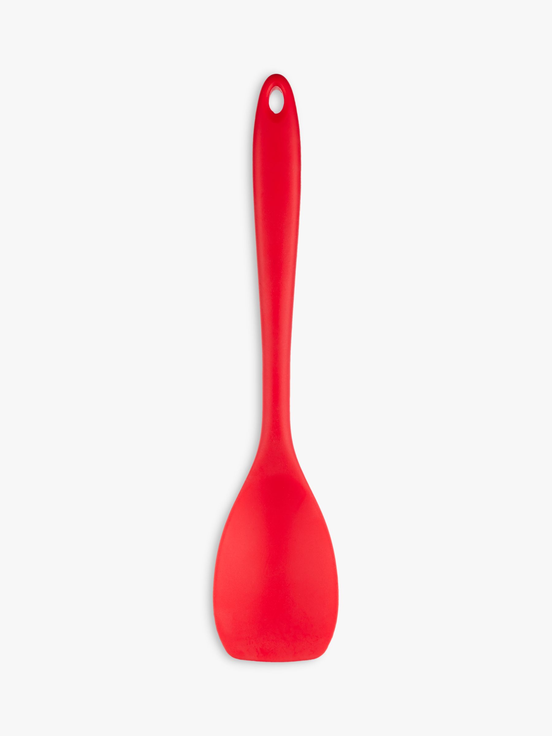 House by John Lewis Silicone Solid Spoon / Spatula, Red