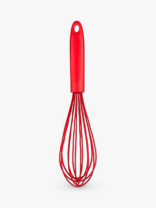 House by John Lewis Silicone Whisk, Red