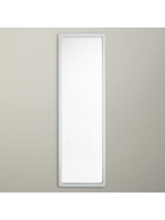 John Lewis Rounded Corners Full Length Mirror, 144 x 44cm, White