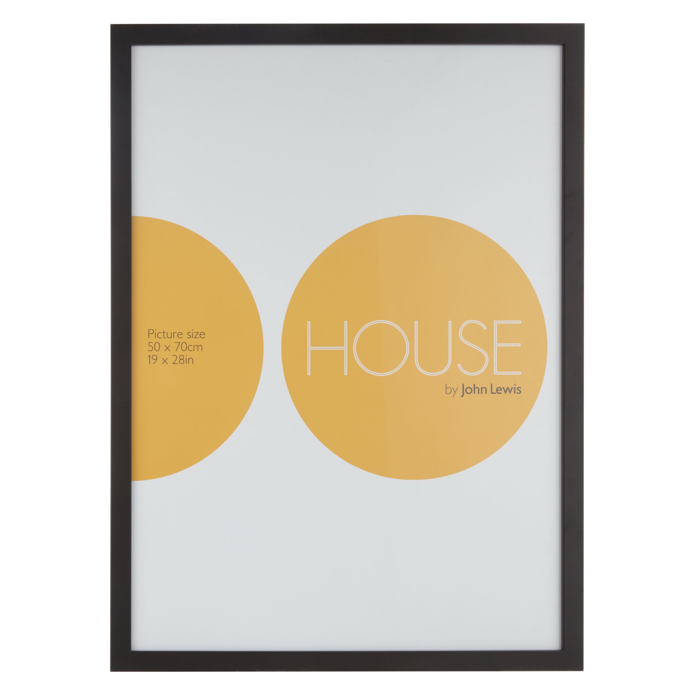 House by John Lewis MDF Wrap Wood Photo Frame, 50 x 70cm