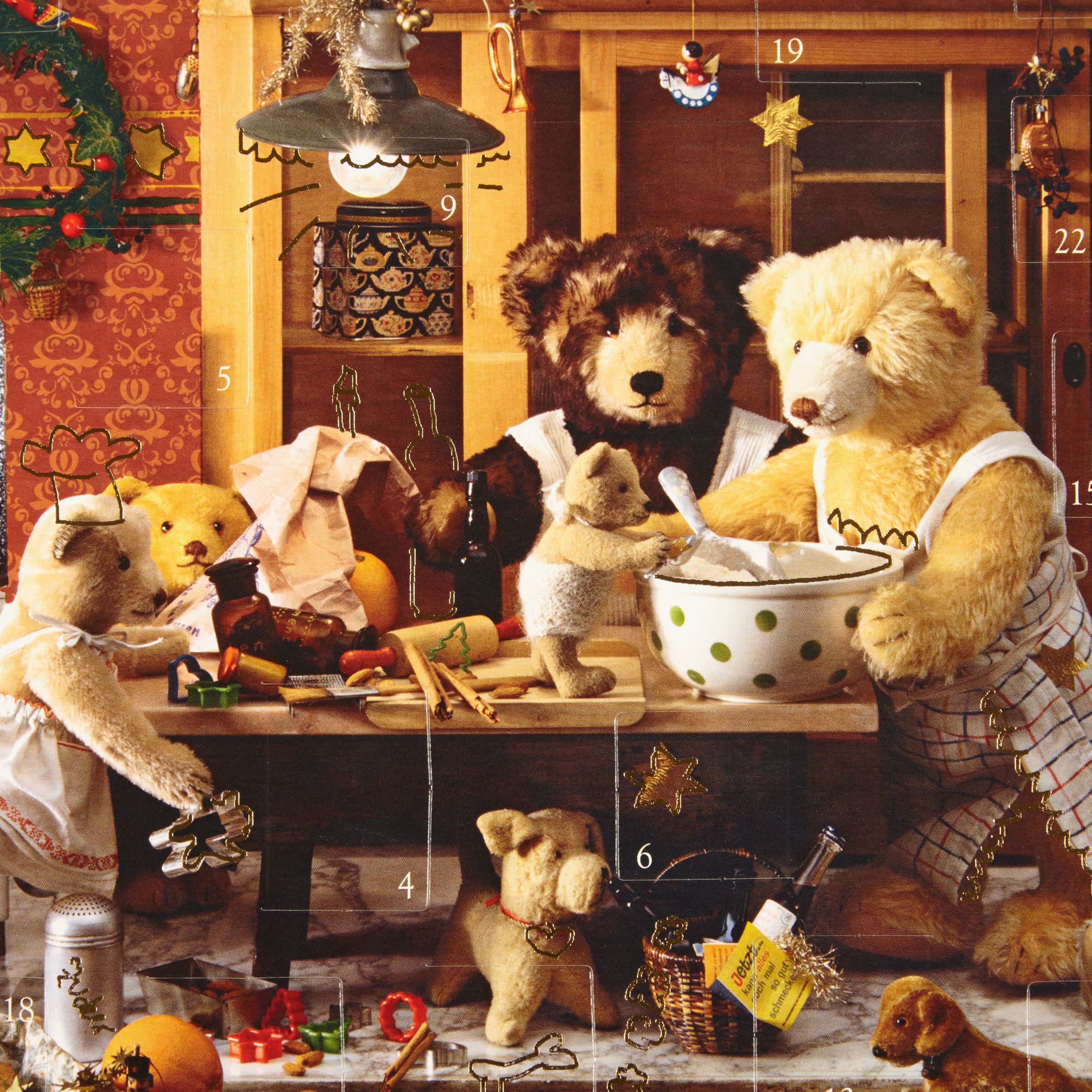 teddy bear advent calendar