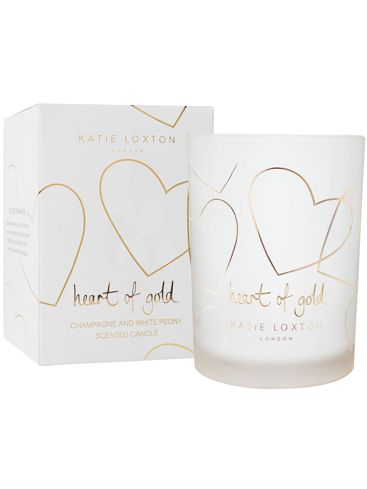 Katie Loxton 'Heart Of Gold' Champagne and White Peony ...