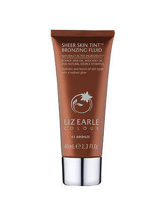 Liz Earle Sheer Skin Tint Face Bronzing Fluid, 01 Bronze, 40ml