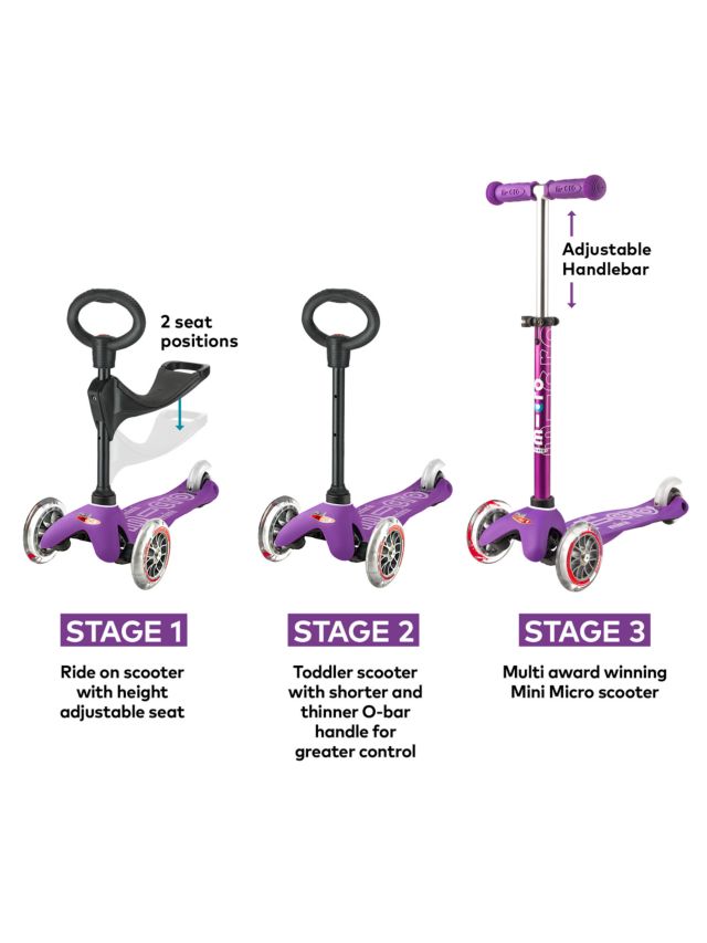 Mini Micro 3IN1 Deluxe Scooter violet