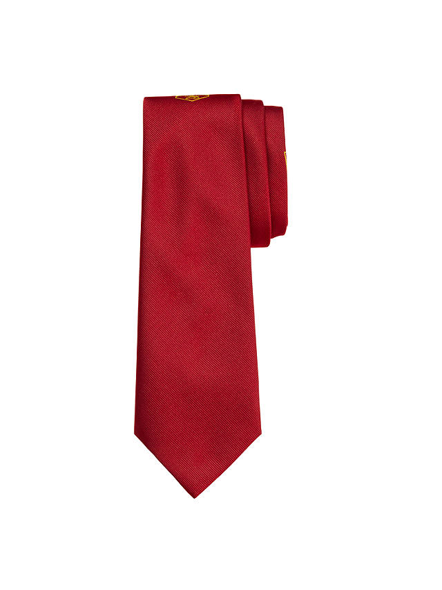 Highclare School Unisex Senior Tie, Red/Grey, 45