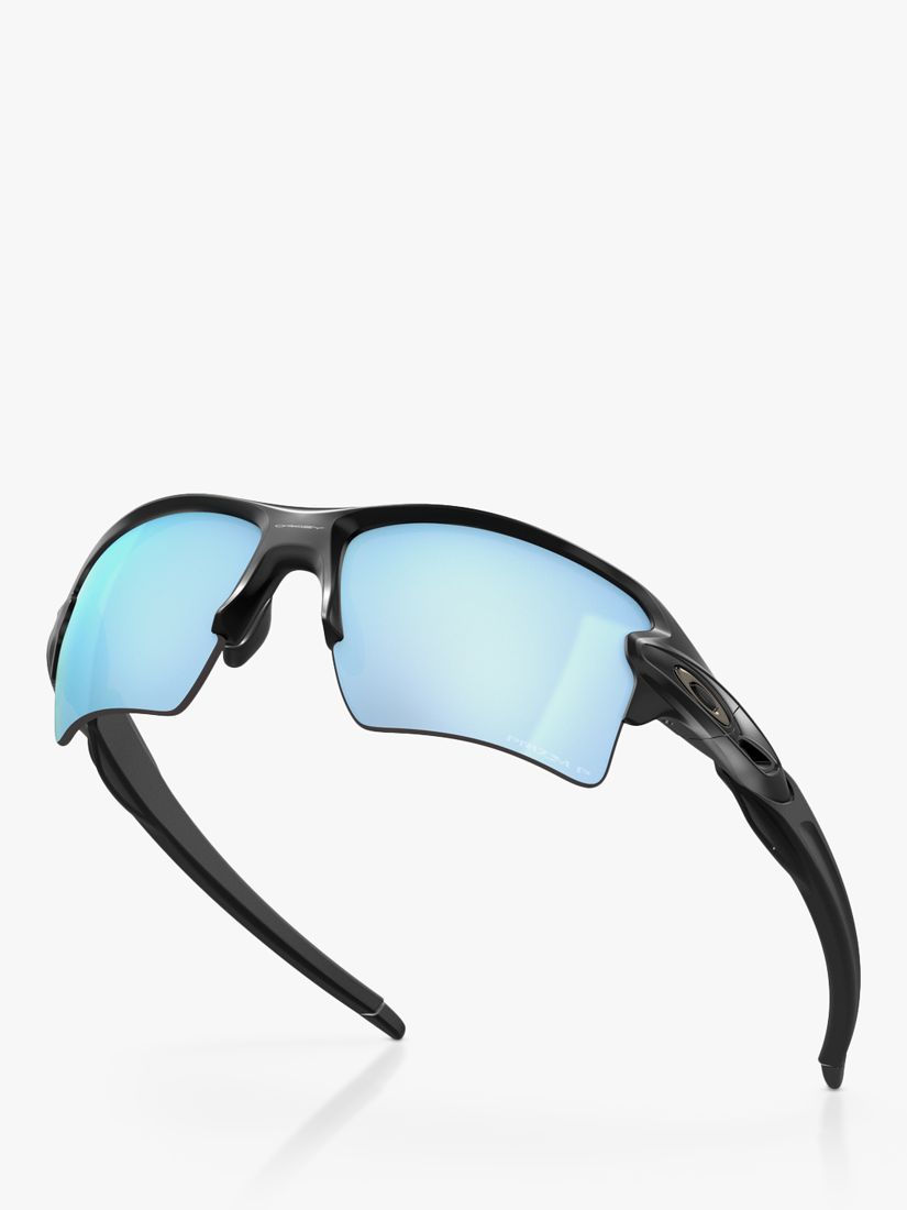 Oakley Oo9188 Men S Flak 2 0 Xl Prizm™ Polarised Rectangular Sunglasses Matte Black Deep Water