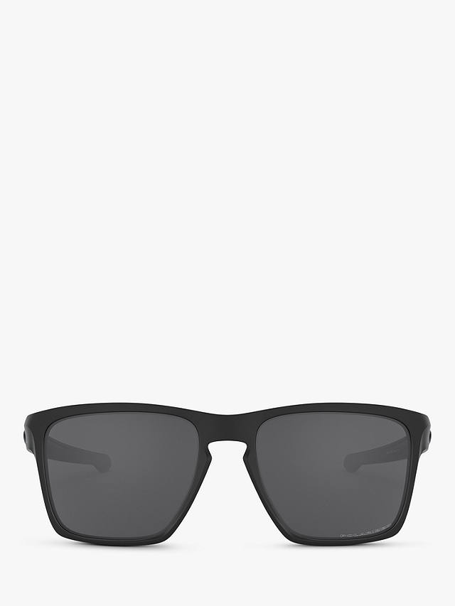 Oakley OO9341 Sliver XL Polarised Square Sunglasses, Black