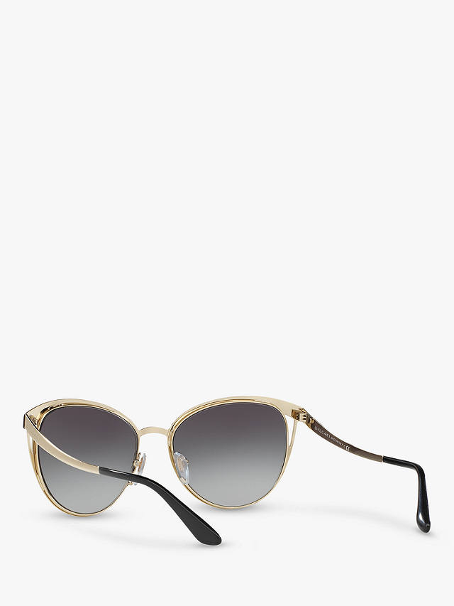 BVLGARI BV6083 Oval Sunglasses, Black