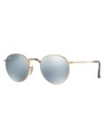 Ray-Ban RB3447 Round Sunglasses, Gold/Silver