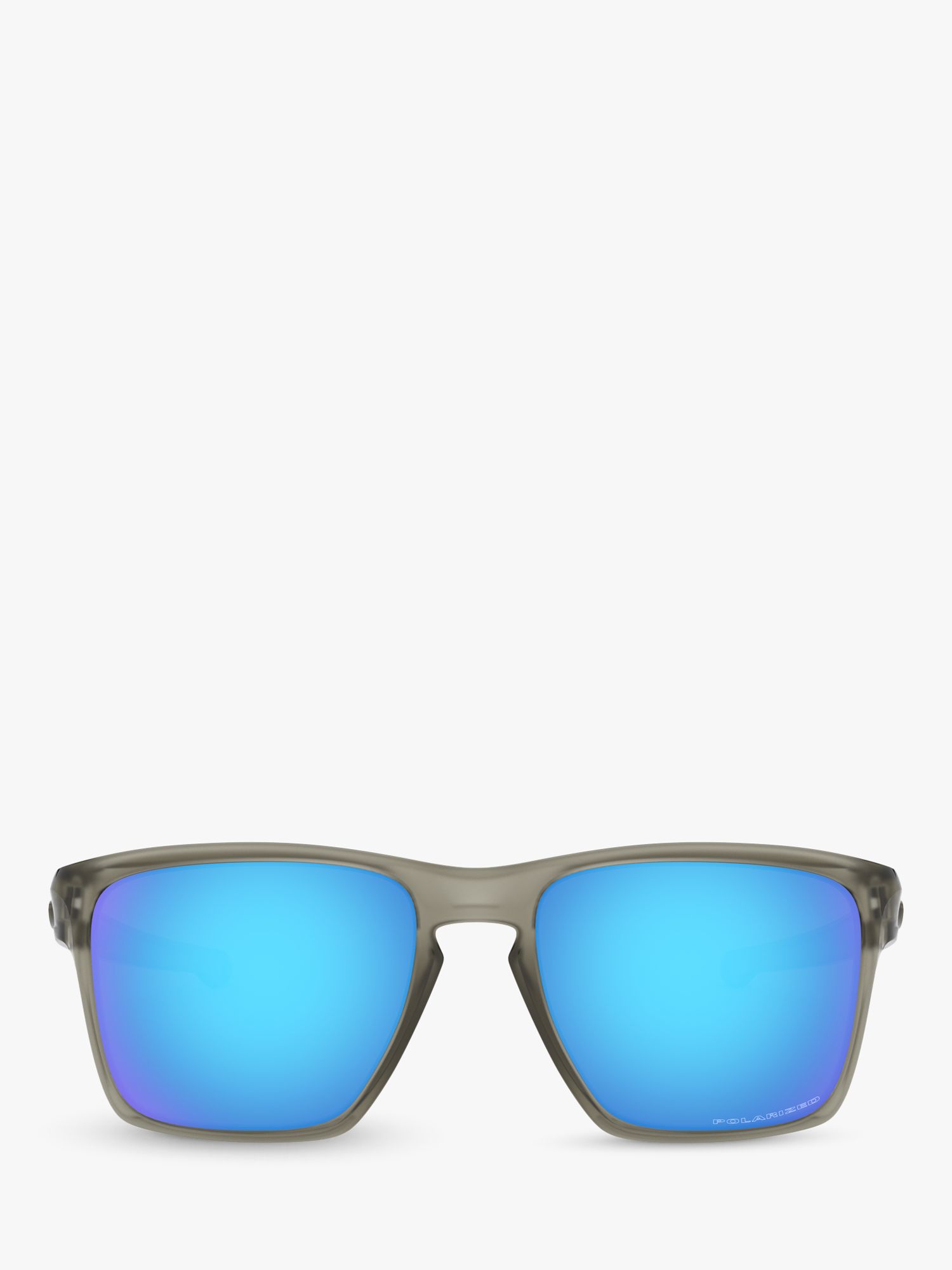 Oakley OO9341 Sliver XL Polarised Square Sunglasses, Grey/Blue at John  Lewis & Partners