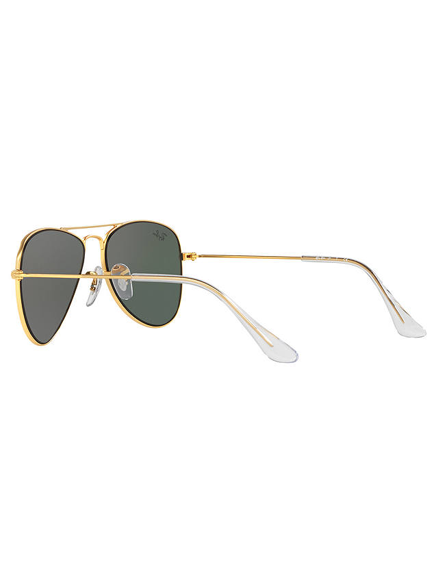 Ray-Ban Junior RJ9506S Aviator Sunglasses, Gold/Lilac