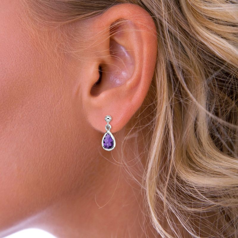 Buy Nina B Sterling Silver Teardrop Drop Earrings Online at johnlewis.com