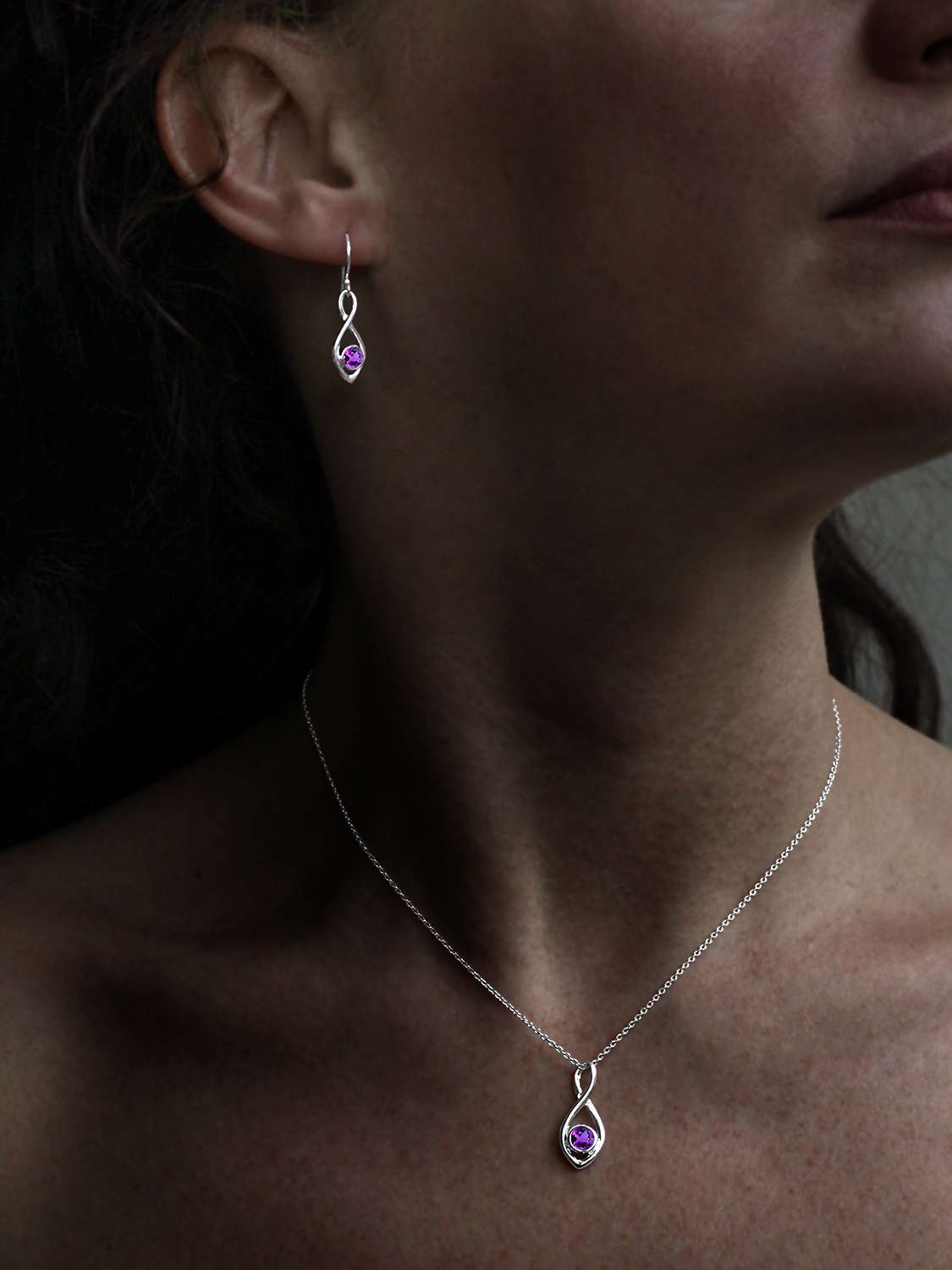 Buy Nina B Twist Pendant Chain Necklace Online at johnlewis.com