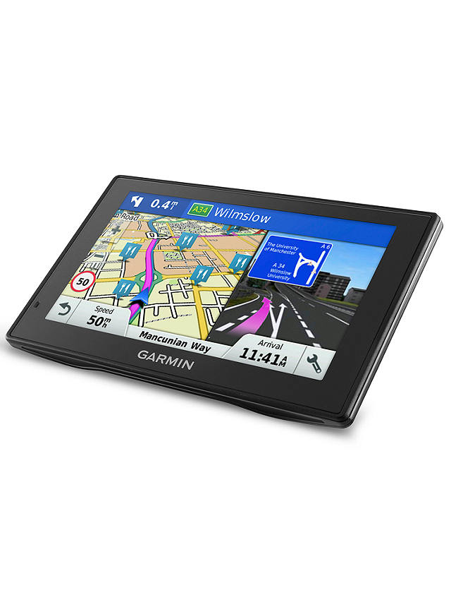 - Black Built-in Dash Cam, Lifetime Map Updates and Digital Traffic for UK, Ireland and Full Europe, Bluetooth Refurbished Garmin DriveAssist 50LMT-D 5 inch Satellite Navigation System 