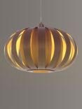 Tom Raffield Urchin Pendant Ceiling Light, 53cm, Walnut