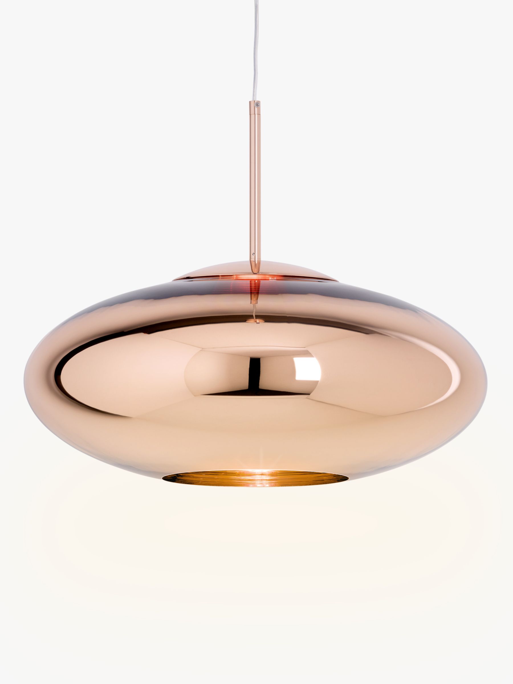 Tom Dixon Copper Wide Pendant Ceiling Light 50cm