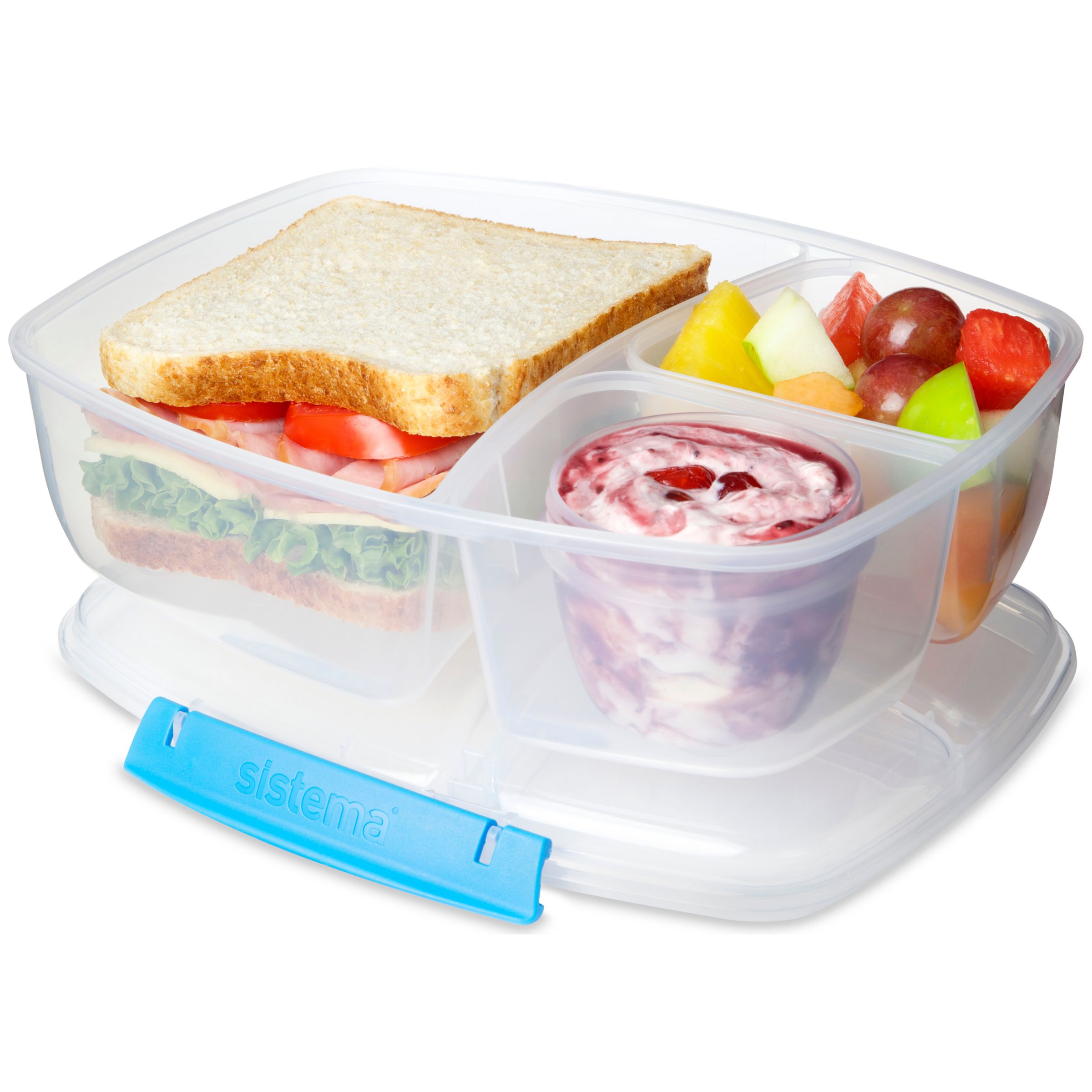 Sistema Triple Split Food Storage Container, Assorted at ...