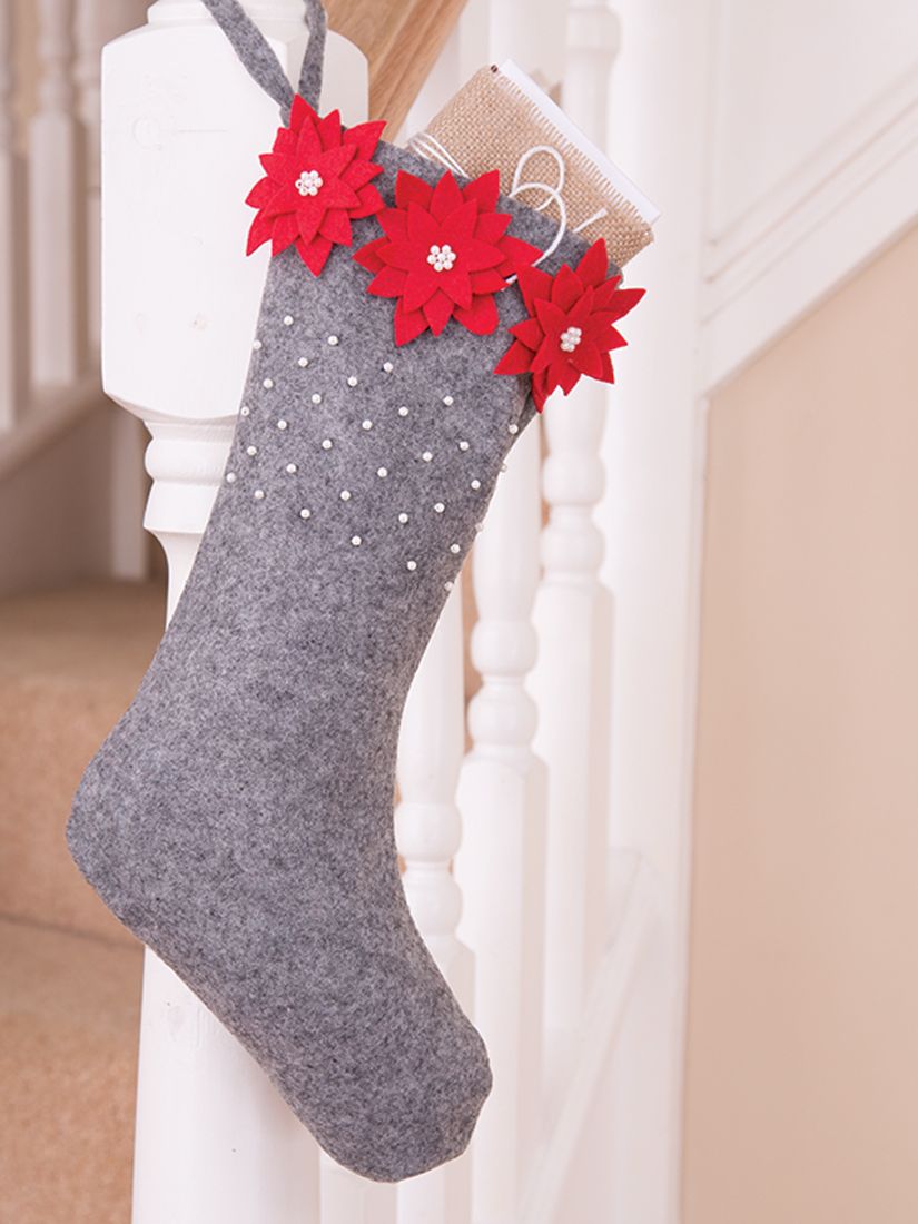 Download John Lewis Felt Beaded Christmas Stocking Craft Kit At John Lewis Partners Yellowimages Mockups