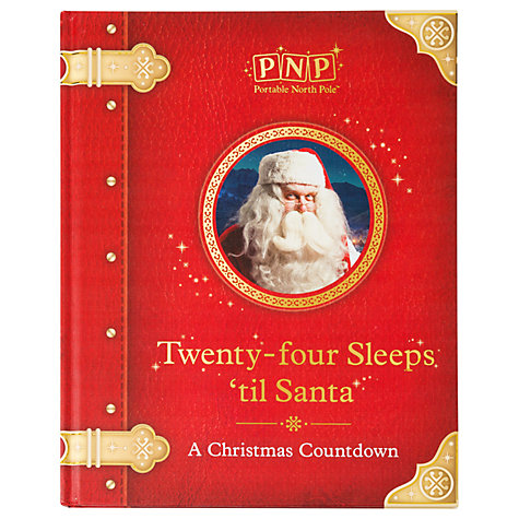 Portable North Pole Twenty-Four Sleeps 'til Santa Christmas Storybook