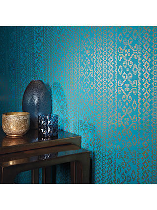 Black Edition Kasbah Paste the Wall Wallpaper, Blue W366/04