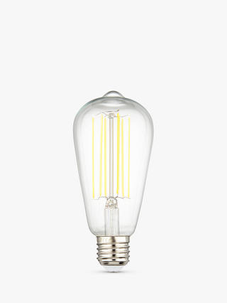 Calex 4W ES LED ST64 Dimmable Rustic Filament Bulb, Clear