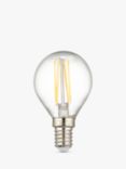 Calex 3.5W SES LED Filament Golf Ball Bulb, Clear