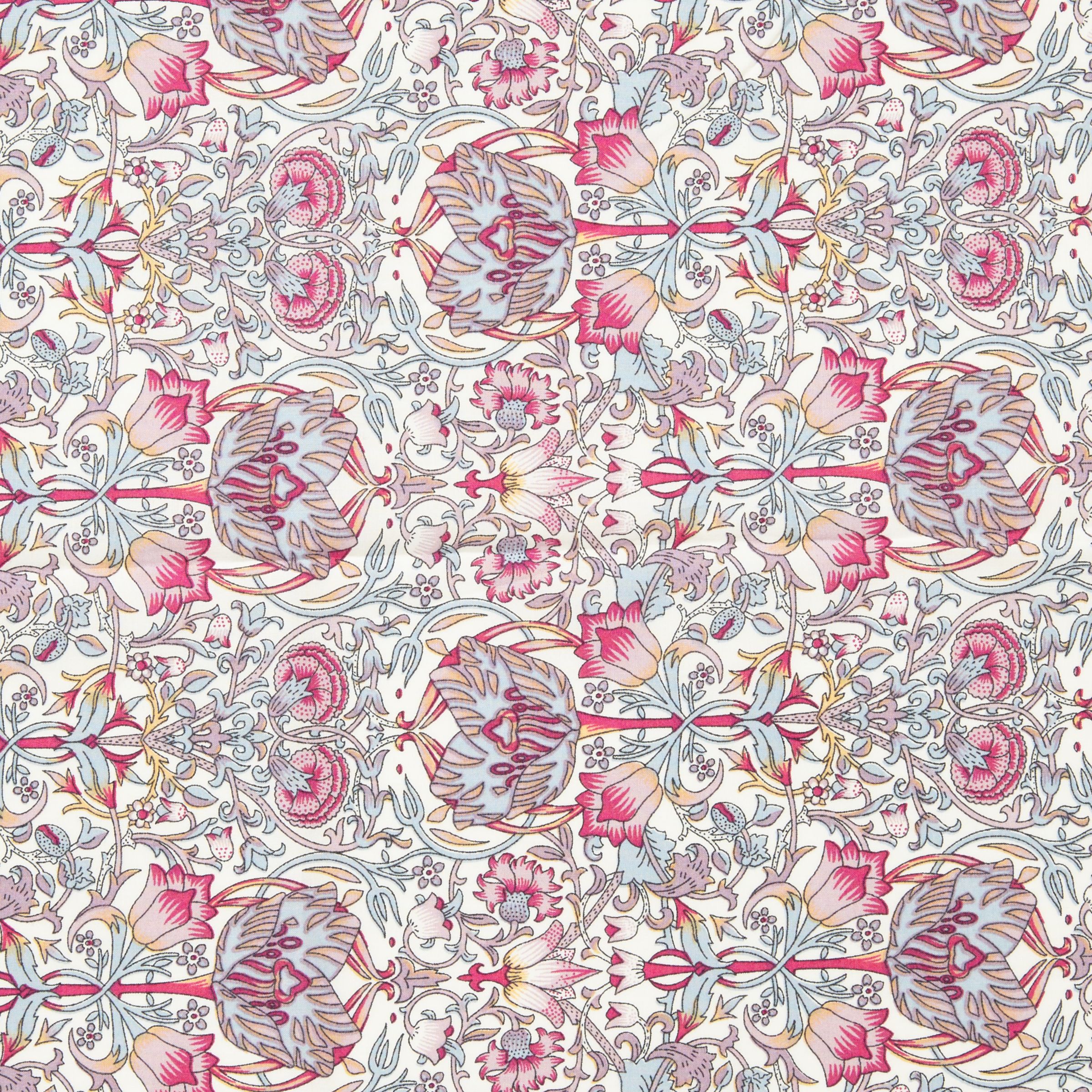 Buy John Lewis Art Deco Print Fabric, Pink | John Lewis