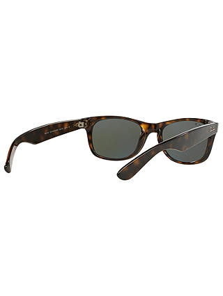 Ray-Ban RB2132 Unisex New Wayfarer Polarised Sunglasses, Tortoise