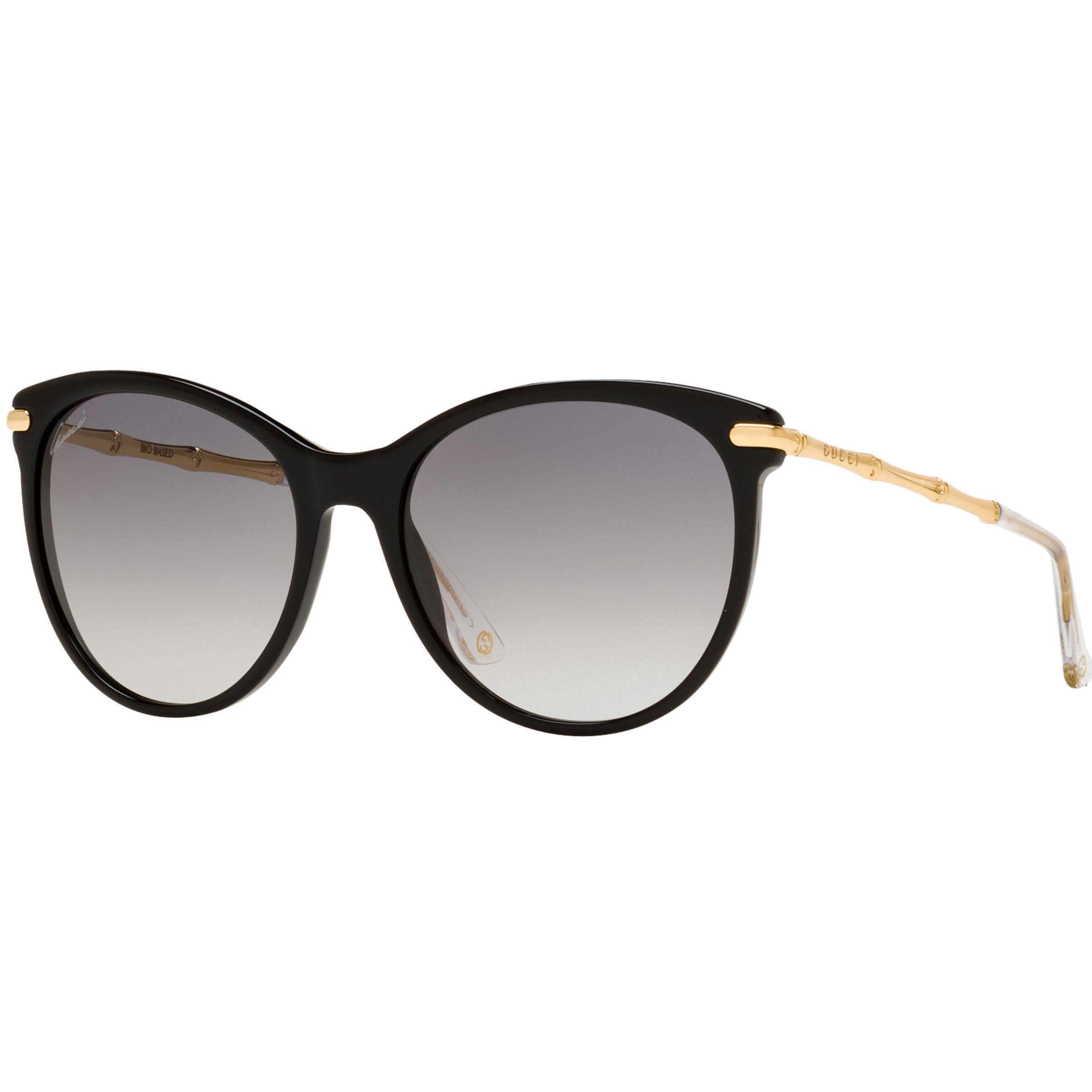 Gucci GG 3771/S Cat's Eye Sunglasses, Black/Grey Gradient