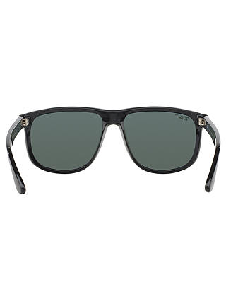 Ray-Ban RB4147 Polarised Square Sunglasses, Black