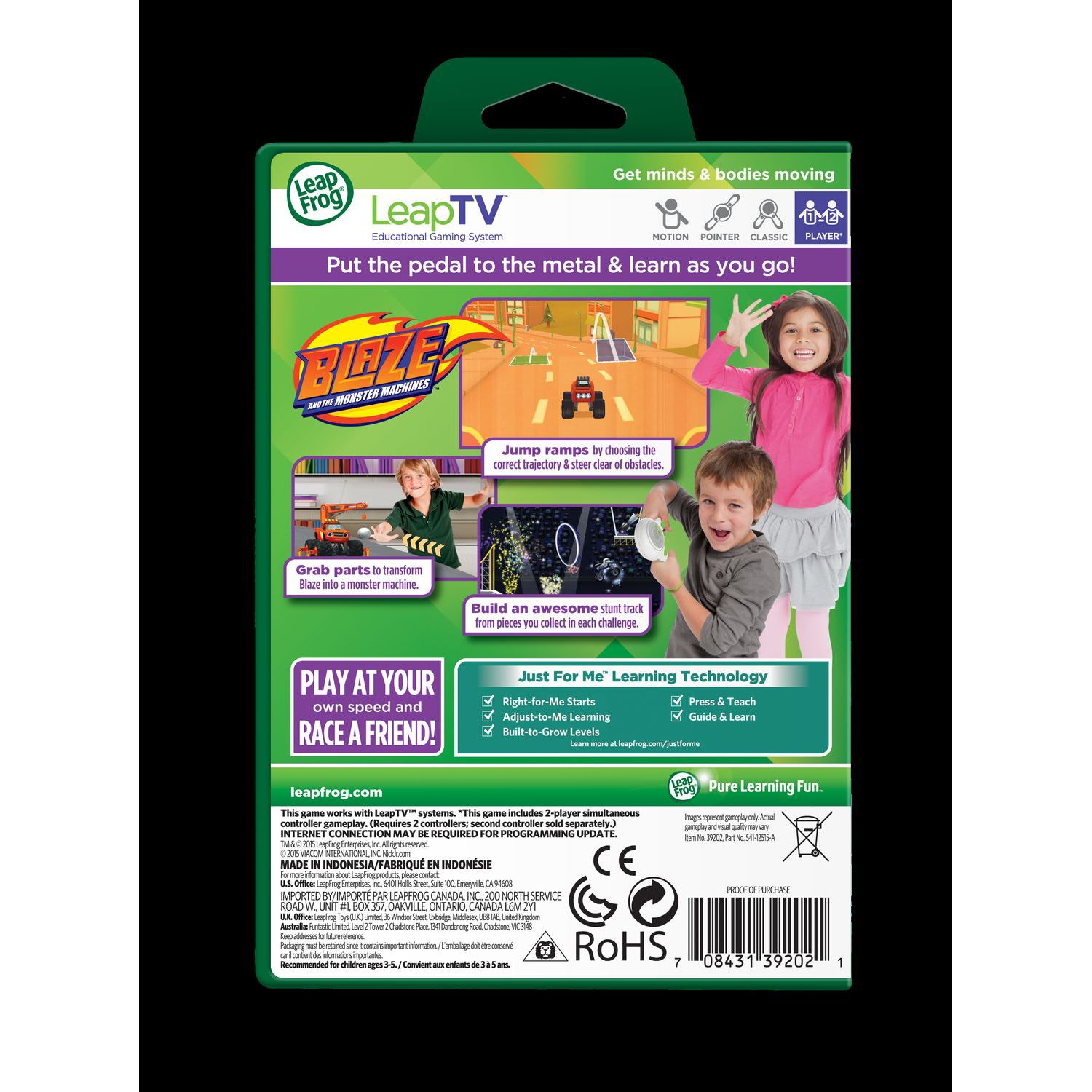 leapfrog leaptv blaze and the monster machines educational