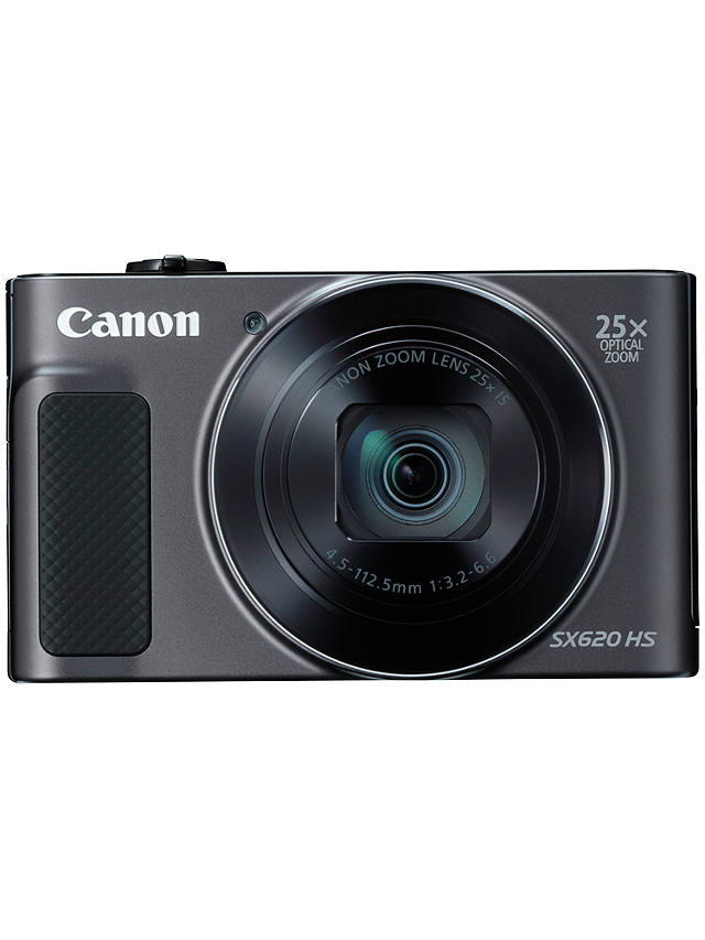 johnlewis.com | Canon PowerShot SX620 Digital Camera, HD 1080p, 20.2MP, 25x Optical Zoom, Wi-Fi, NFC, 3" Screen, Black