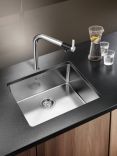 BLANCO Andano 500-U Single Bowl Undermounted Kitchen Sink, Stainless Steel