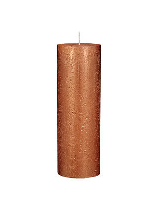 John Lewis & Partners Rustic Effect Pillar Candle H22.5 x Dia.7.5cm