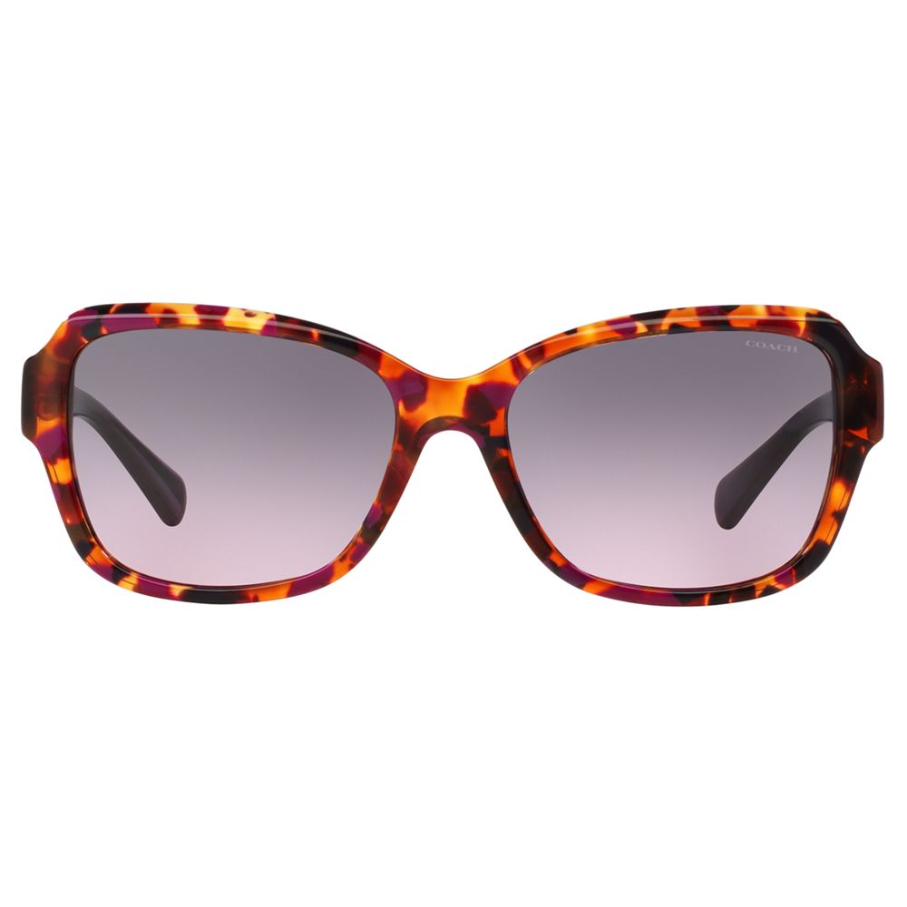 Buy Coach HC8160 Square Sunglasses, Purple Confetti | John Lewis