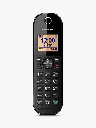 Panasonic KX-TGC423EB Digital Cordless Telephone with 1.6" Backlit LCD Screen, Nuisance Call Blocker & Answering Machine, Trio DECT