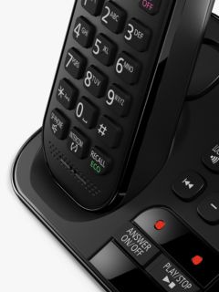 Panasonic KX-TGC420EB Digital Cordless Telephone with 1.6" Backlit LCD Screen, Nuisance Call Blocker & Answering Machine, Single DECT