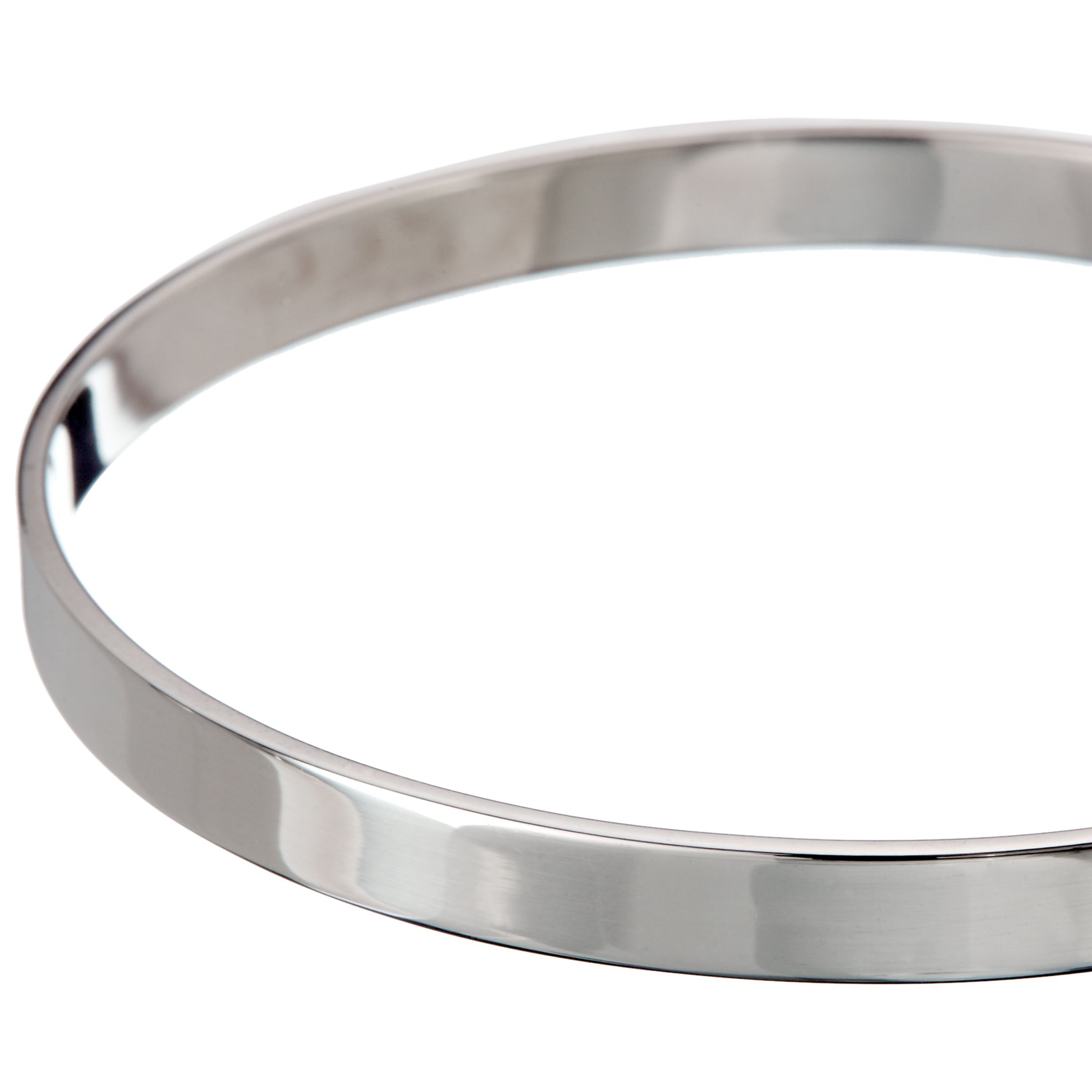 Buy Andea Sterling Silver Square Edge Bangle, Silver Online at johnlewis.com