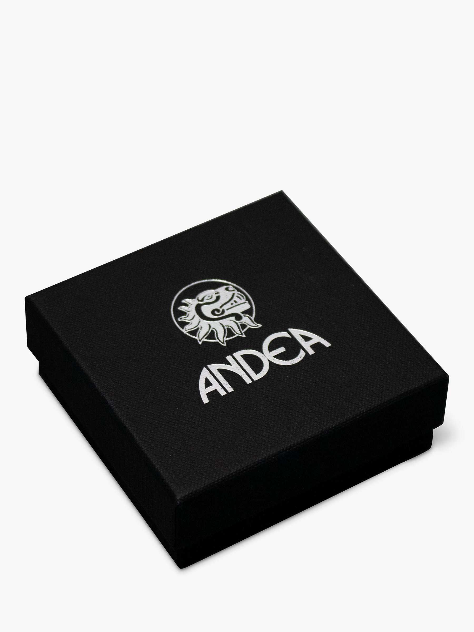 Buy Andea Sterling Silver Oval Link Heart Charm Bracelet, Silver Online at johnlewis.com