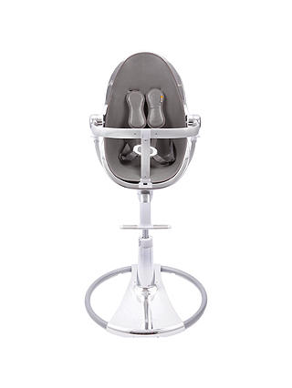 bloom Fresco Chrome Contemporary Leatherette Baby Chair, Silver Special Edition