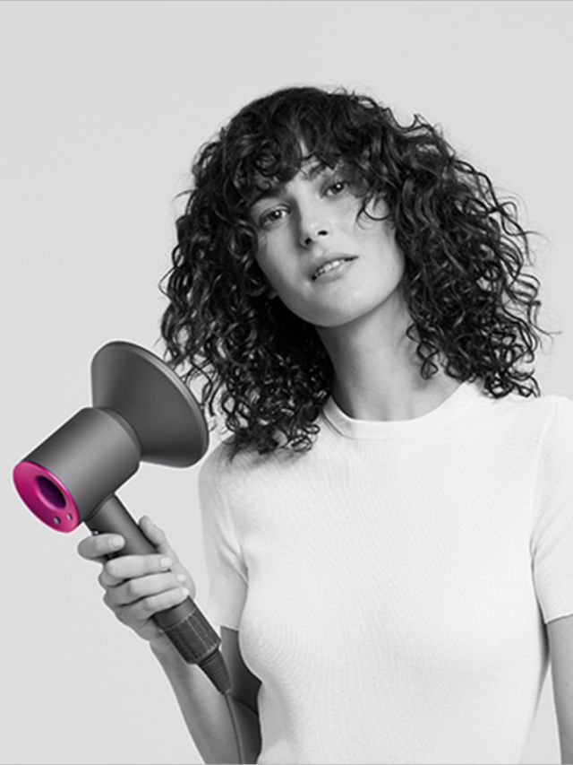 Dyson Special Edition Supersonic™ Hair Dryer with Pale Pink Case, Iron/Fuchsia