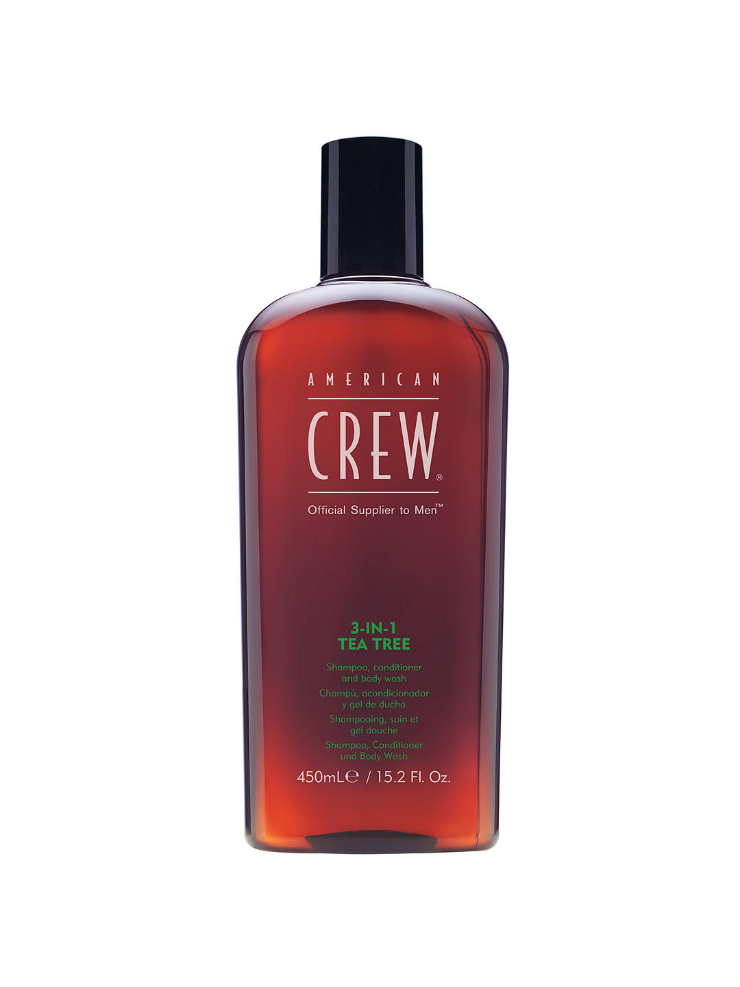 American Crew 3-In-1 Tea Tree Shampoo, Conditioner & Body Wash, 450ml 1